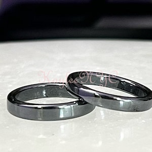 Wholesale Lot 100 pcs 4mm Natural Hematite Rings