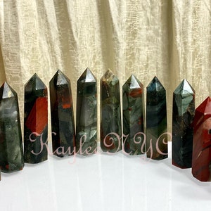 Groothandelkavel van 2 pond natuurlijke bloedsteenobelisk Tower Point Crystal Energy