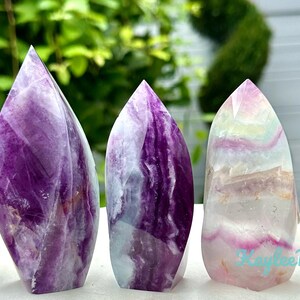 Wholesale Lot 2 lbs Natural Watermelon Fluorite Flames Crystal Healing Energy