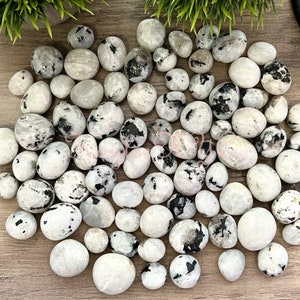 Wholesale Lot 2 Lbs Natural Rainbow Moonstone Tumble Healing Energy Nice Quality