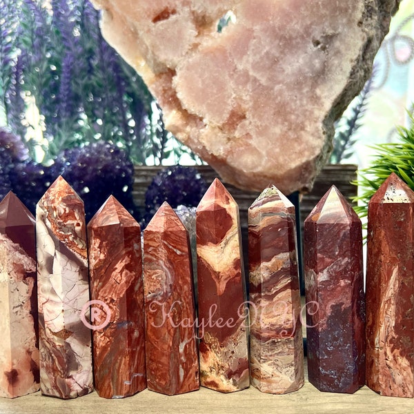 Wholesale Lot 1 lb Natural Mookaite Tower Obelisk Point Wand Crystal Energy Healing