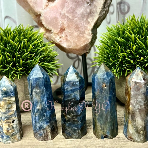 Wholesale Lot 1 lb Natural Blue Kyanite Tower Obelisk Point Wand Crystal Energy Healing
