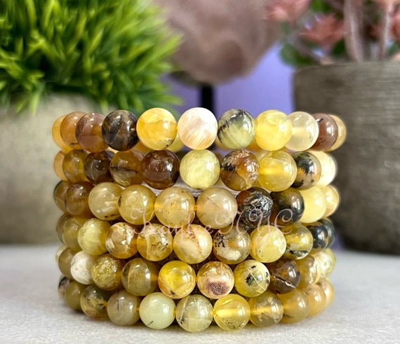 Agate Opal Beaded Gem Candy Bracelet