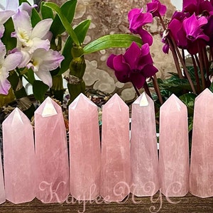 Wholesale Lot 2 Pfund Natürliche Rosenquarz Obelisk Turmspitze Kristallheilung
