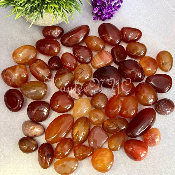 Wholesale Lot 2 Lbs Natural Carnelian Tumble Healing Energy Nice Quality