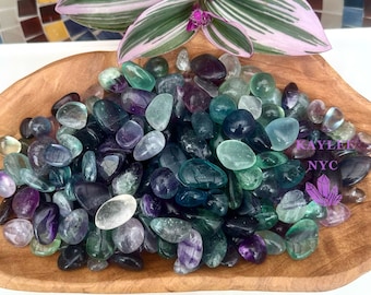 Wholesale Lot 2 Lbs Natural Mini Fluorite Tumble Healing Energy Nice Quality