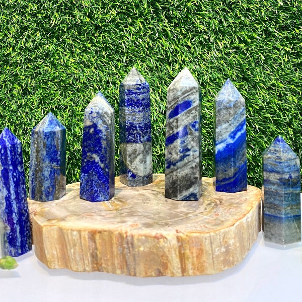 Wholesale Lot 1 Lb Lapis Lazuli Obelisk Tower Point Crystal Natural Energy