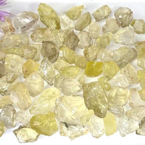 Wholesale Lot 2 Lbs Natural Raw Lemon Quartz Crystal Nice Quality