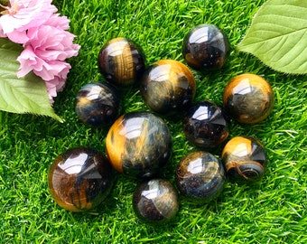 Wholesale Lot 1 Lb Natural Blue Tiger Eye Spheres Crystal Ball Energy Healing