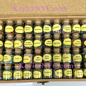 Wholesale Lot 3 cases Natural mini bottles chip Crystal Set Healing Energy
