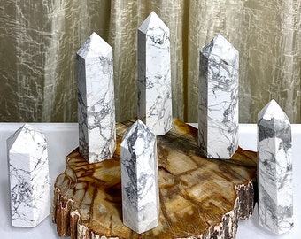 Wholesale Lot 1 Lb Natural Howlite Obelisk Point Crystal Natural Energy