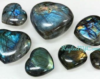 Wholesale Lot 2 Lbs Natural Labradorite Heart Crystal healing energy