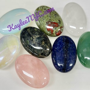 Wholesale Lot 8 pcs Natural Crystals Palm Stones Crystal Healing Energy