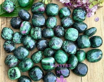 Wholesale Lot 2 Lbs Natural Ruby Zoisite Tumble Healing Energy Nice Quality
