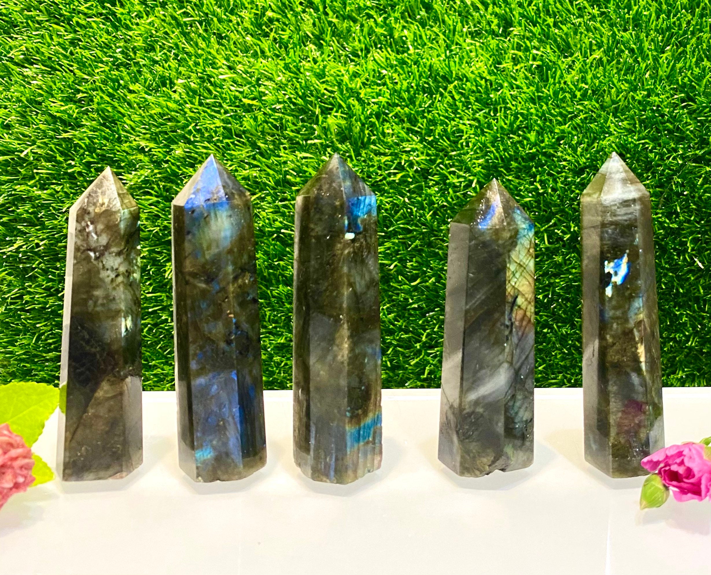 Wholesale Lot 1 Lb Natural Labradorite Obelisk Point Crystal Natural …