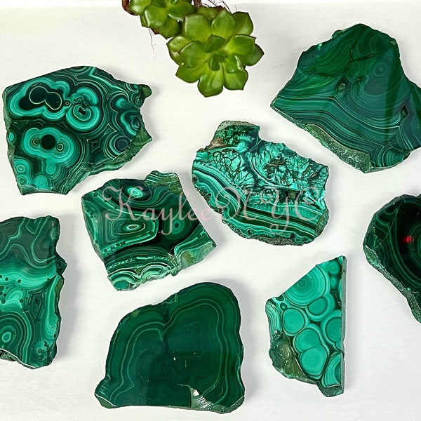 Wholesale Lot 1 lb Natural Malachite Slab Crystal Nice Quality Healing Energy