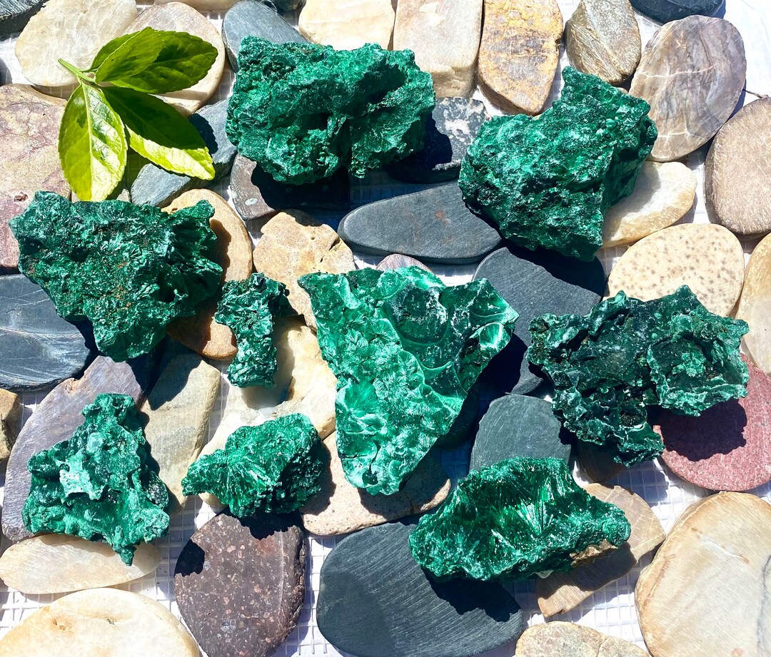 Wholesale Lot 2 Lbs Natural Velvet Fibrous Malachite Raw Crystal Nice Quality Healing Energy Etsy