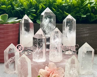 Wholesale Lot 1 Lb Natural Clear Quartz Obelisk Tower Point Crystal Energy