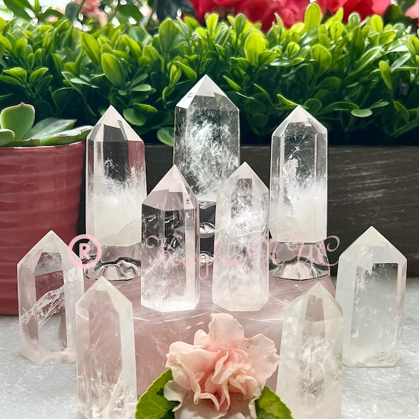 Wholesale Lot 1 Lb Natural Clear Quartz Obelisk Tower Point Crystal Energy