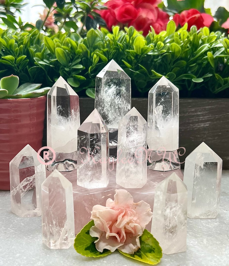 Wholesale Lot 1 Lb Natural Clear Quartz Obelisk Tower Point Crystal Energy image 1