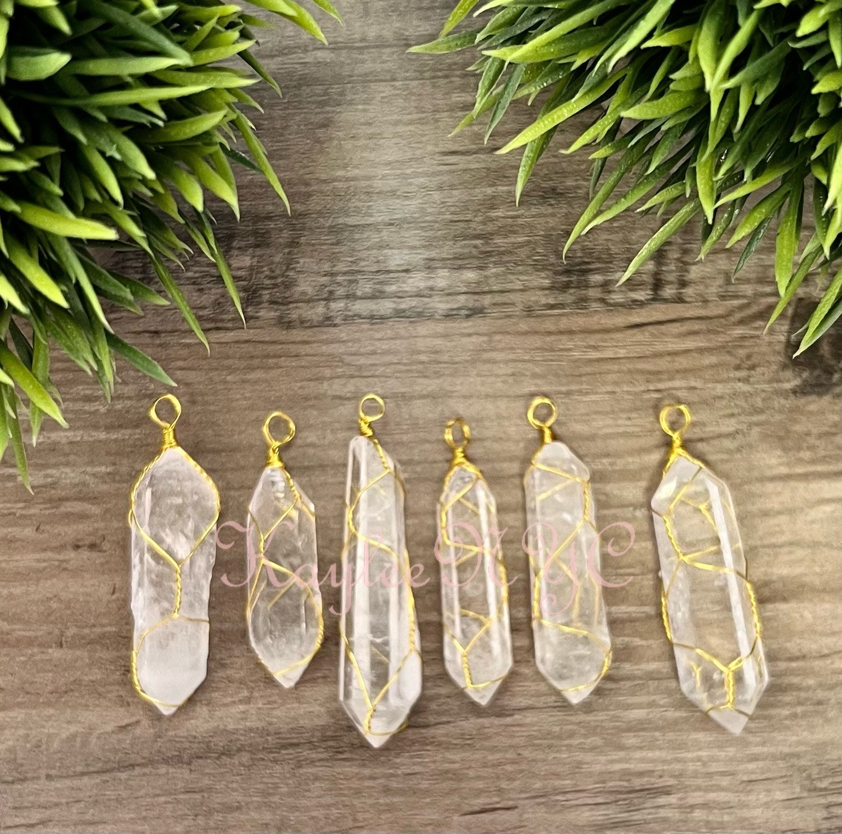 Lemurian quartz pendent - Etsy 日本