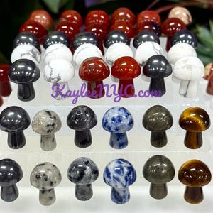 Wholesale Lot 50 PCs Mixed Crystal Mushroom  20mm Healing Energy