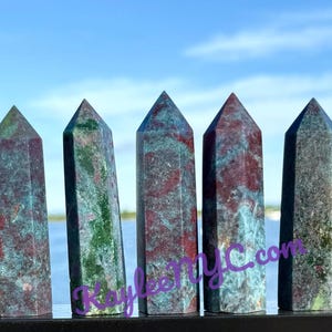 Wholesale Lot 2 Lbs Natural Ruby in Kyanite Obelisk Tower Point Crystal Healing Energy