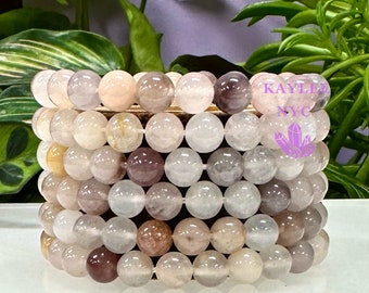 Wholesale 6 Pcs Natural Pink Aventurine 8mm 7.5” Stretch Bracelet Crystal