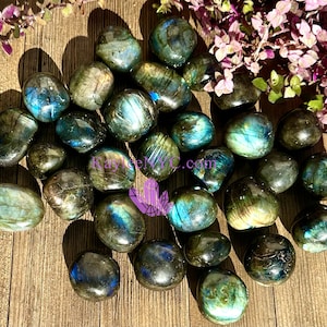 Wholesale Lot 2 Lbs Natural Labradorite Tumble Healing Energy Nice Quality