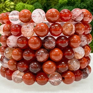 Wholesale 6 Pcs Root Chakra Bracelet 8mm 7.5” Healing Energy Crystal