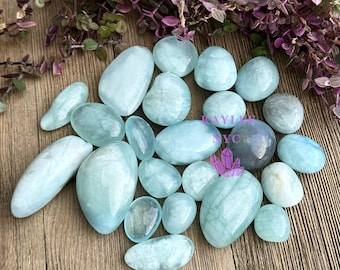 Wholesale Lot 1 lb Natural Aquamarine Tumble Healing Energy Nice Quality