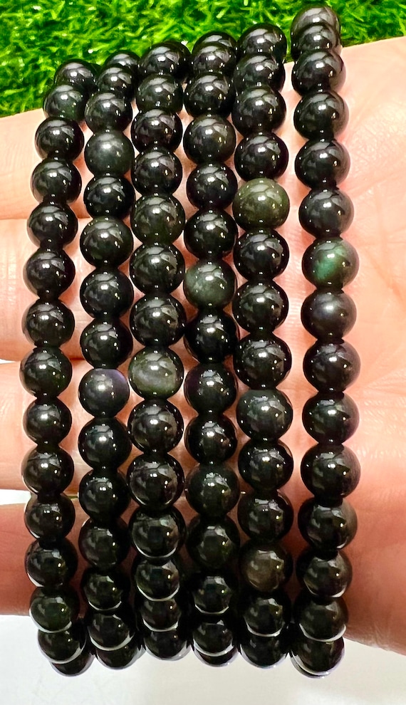 Rainbow Obsidian Stretchy Bracelets Rainbow Obsidian Stretchy Bracelets