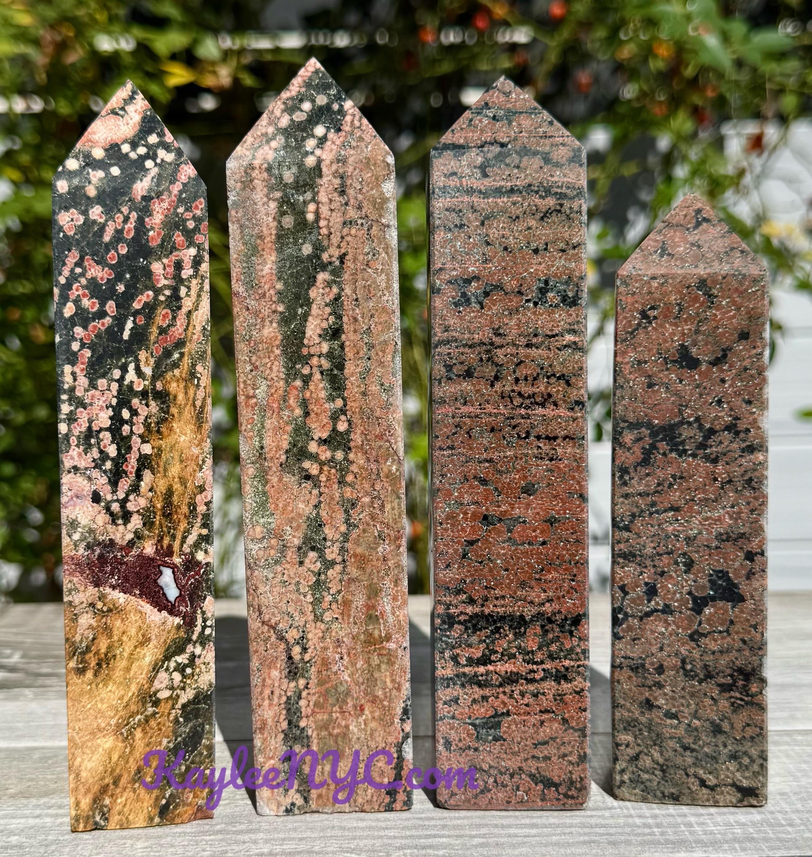 Wholesale Lot 4-5 Pcs Large Natural Firework Obsidian Obelisk