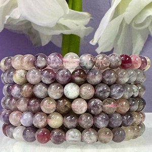 Wholesale 6 Pcs Natural Unicorn Stone Bracelet 6mm 7.5” Healing Energy Crystal