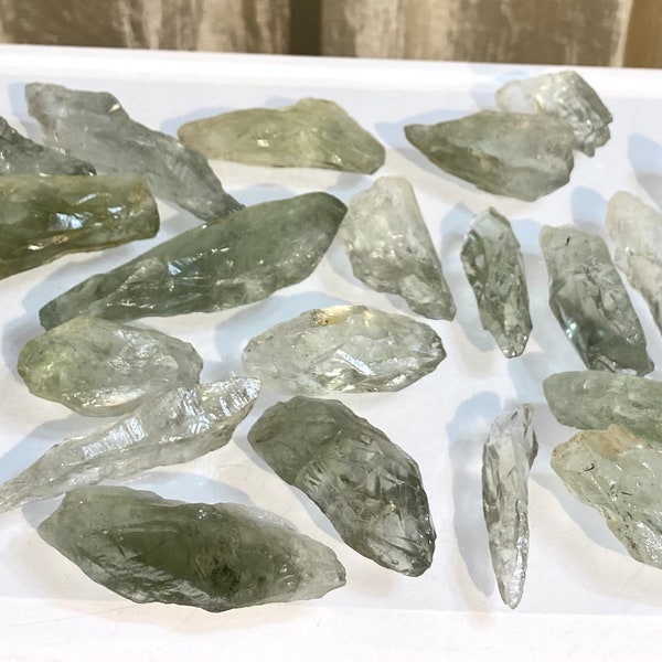 Wholesale Lot 1 Lb Prasiolite Green Amethyst Raw Crystal Healing Energy