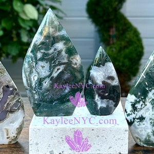 Wholesale Lot 4-6pcs Natural Moss Agate Freeform Crystal Healing Energy