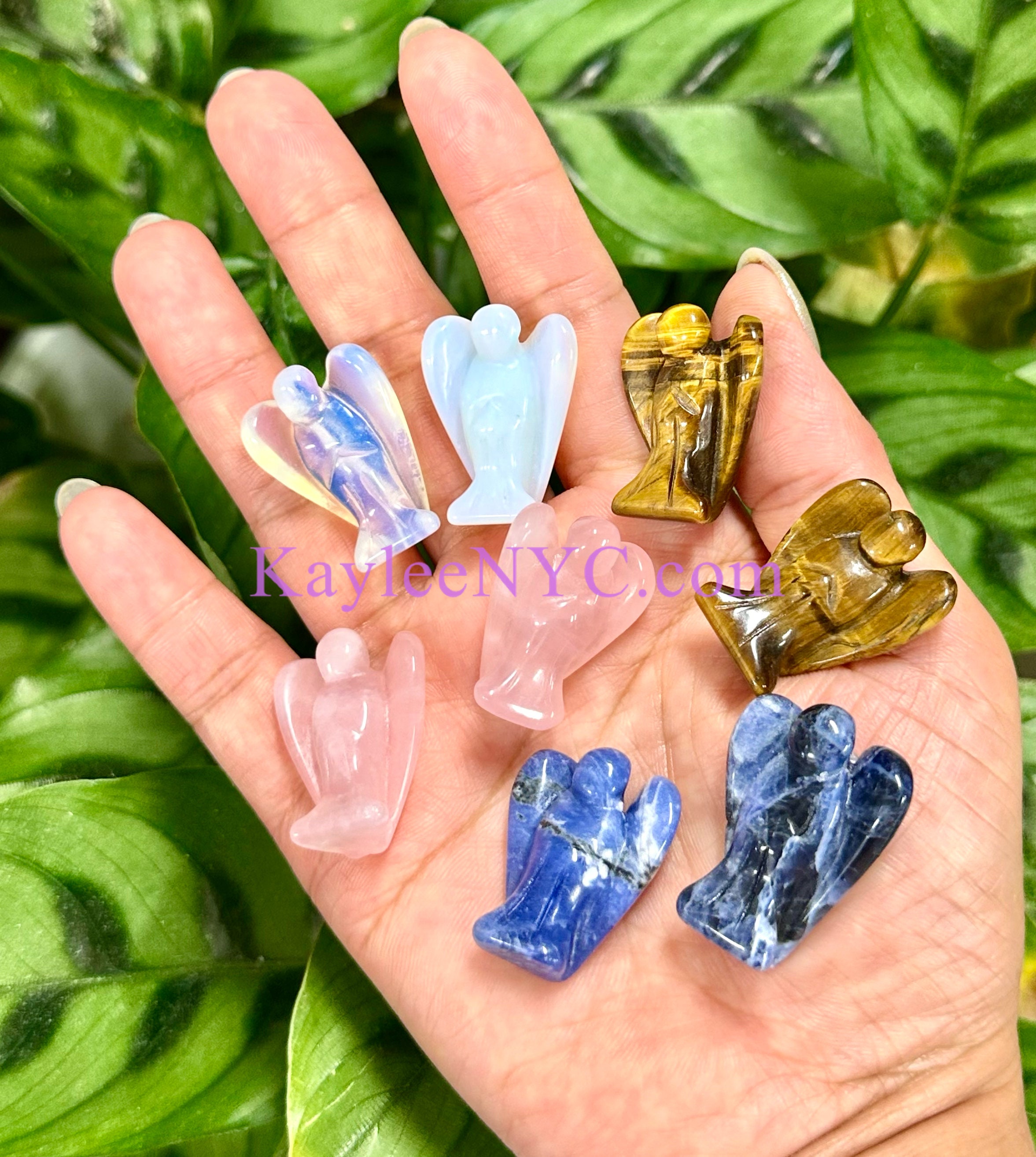 Wholesale Lot 12 Pcs 1” Crystal Angel Healing Energy Nice Quality