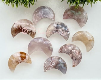 Wholesale Lot 1 lb Natural Flower Agate Crystal Moon Healing Energy