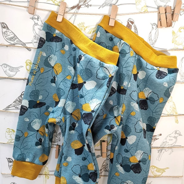 Pantalon bébé chaud jogging polaire minkee tissu au choix 6 mois 12 mois bébé fille