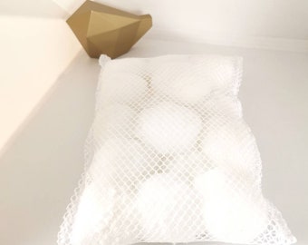 Filet de balles de filtration pour skimmer filtration 3 microns piscine. Balles piscine lavables réutilisables. Piscine hors sol béton coque