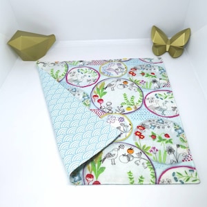 Cloth napkin, printed cotton lined napkin. Fabric of your choice. Washable, zero waste, table linen. Wedding gift