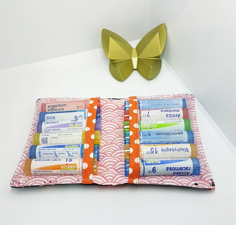 Pharmacy kit. Pocket for 6 to 12 homeopathy tubes and tablet Etsy