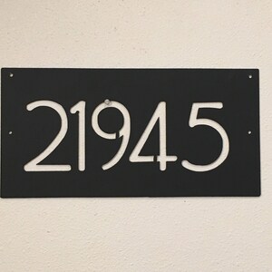 Contemporary Address Sign