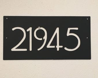 Contemporary Address Sign