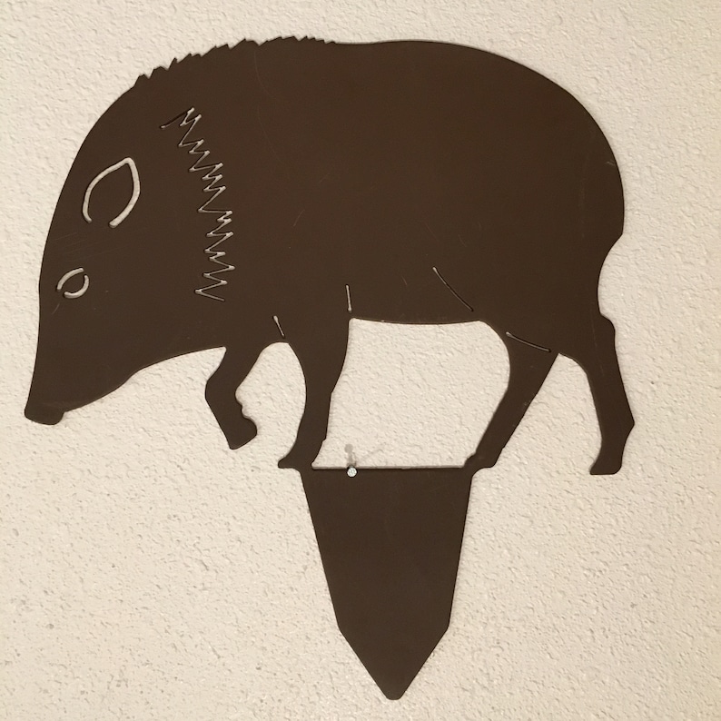 Metal Yard Art Javelina Yard Art Etsy