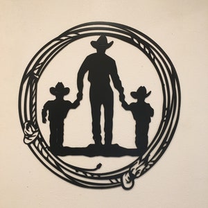 WA34 Cowboy and Sons Wall Art