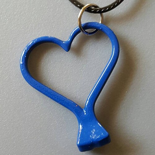 Horseshoe Nail Heart Earrings and Heart Pendant Etsy
