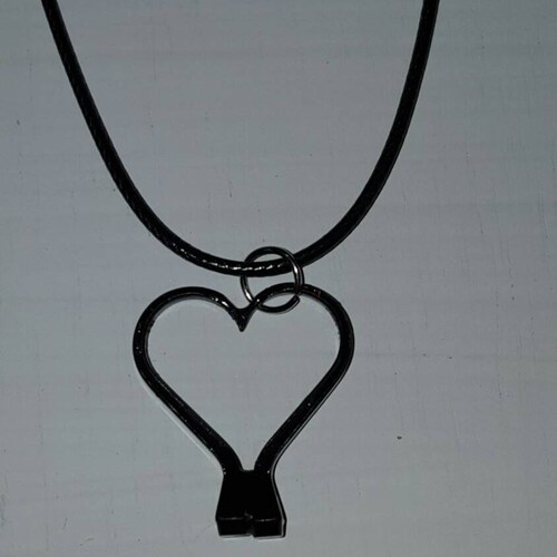 Horseshoe Nail Heart Earrings and Heart Pendant Etsy