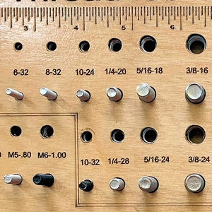 NEW - Enhanced - Screw and Bolt Identifier Board