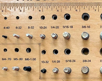 NEW - Enhanced - Screw and Bolt Identifier Board